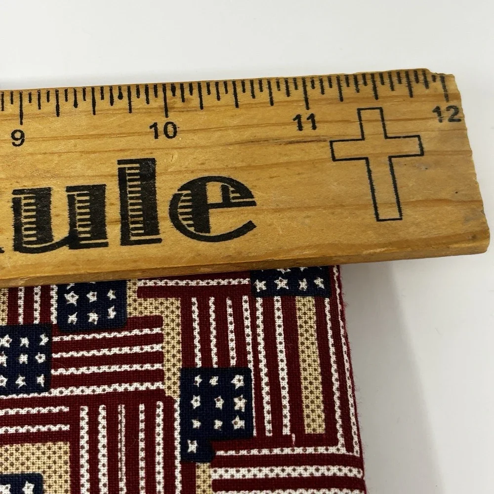 Longaberger American Flag Print Tote Handbag Shoulder Purse Made In The USA